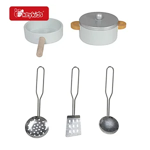 2025 Premium Wooden Play Kitchen Set - White Pretend Cooking Toy with Interactive Accessories for Kids & Toddlers W10K001